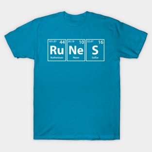 Runes (Ru-Ne-S) Periodic Elements Spelling T-Shirt